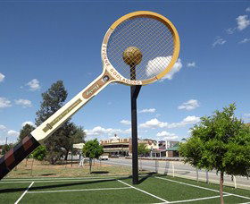 Barellans Big Tennis Racquet - 1 Gold Coast 0