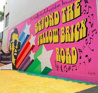 Yellow Brick Road and Elton John Mural - Accommodation Gold Coast