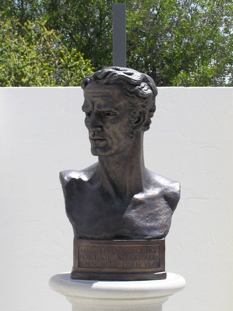 Adam Lindsay Gordon Bronze Bust - Accommodation Gold Coast 0