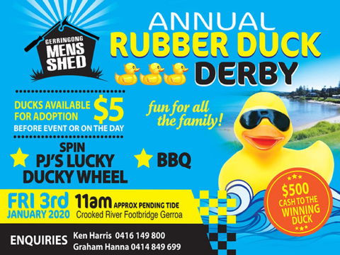 Gerringong Men’s Shed Annual Duck Derby - Accommodation Gold Coast 0