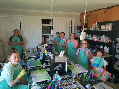 School Holidays - Kids Art Class - Painting - 1 Gold Coast 0