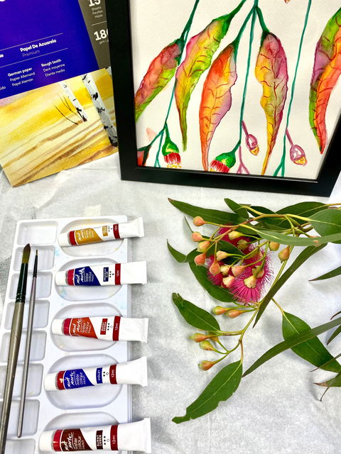 Watercolour Paint & Sip Class: Eucalyptus Leaves - Accommodation Gold Coast 0