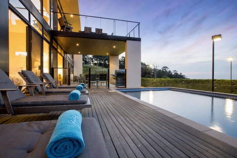 Newhaven Luxury Family Home With Bay Views, Large Pool, Jacuzzi, Tennis Court, Playground - Accommodation Gold Coast 0