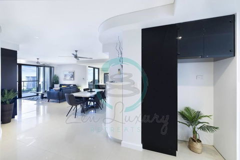 ZEN AT ARKABA 3BR Luxury Waterfront Apt Pool + BBQ - Accommodation Gold Coast 3